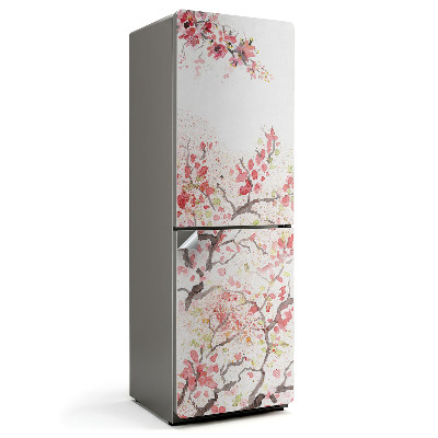 Samolepicí tapeta na lednici Jarní květinové větve