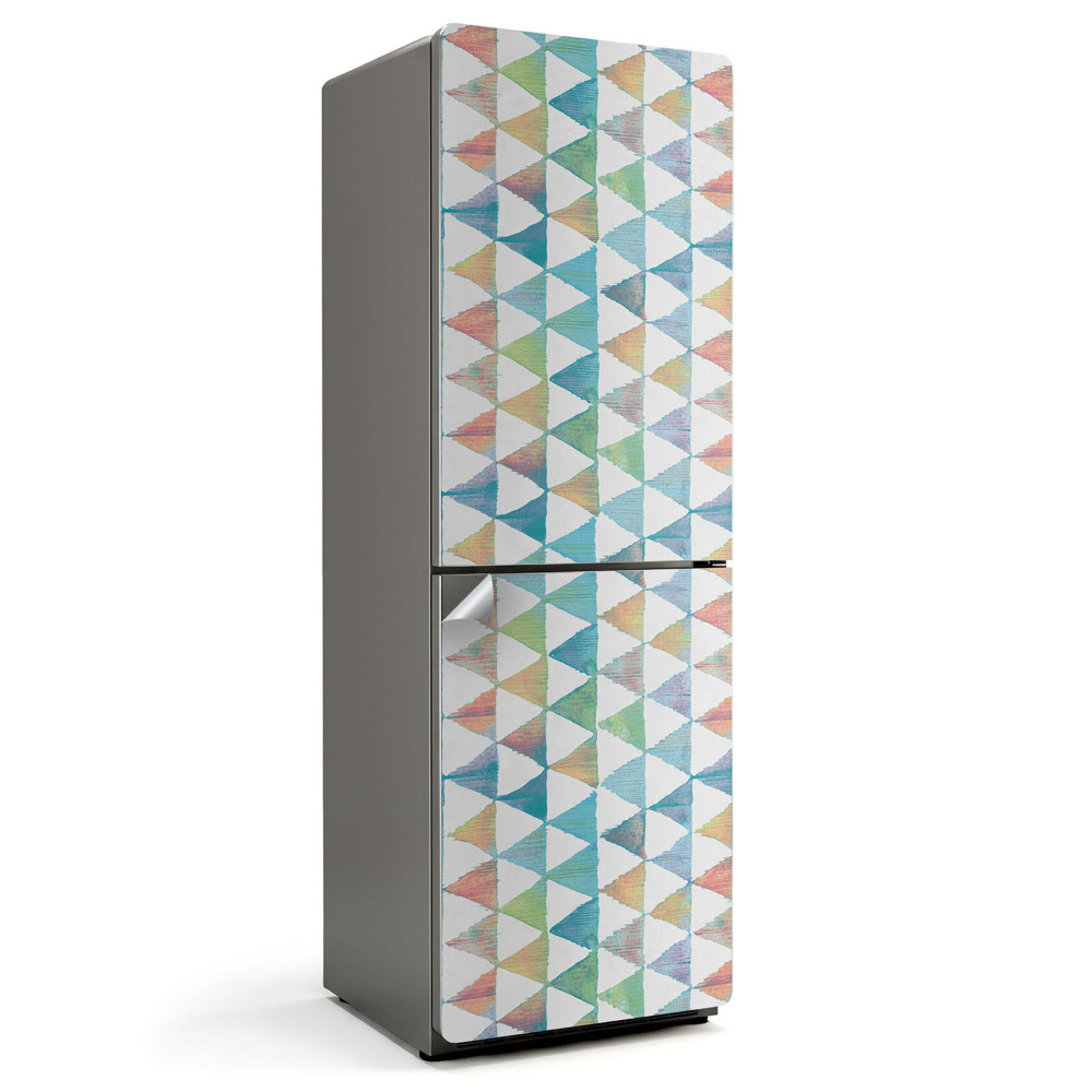 Fólie na lednici Motiv trojúhelníkových tvarů