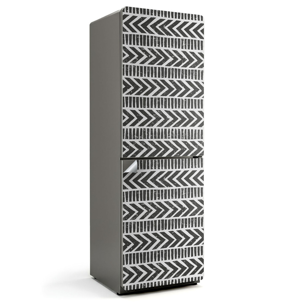 Samolepka na lednici Cikcakové čáry v dynamickém stylu