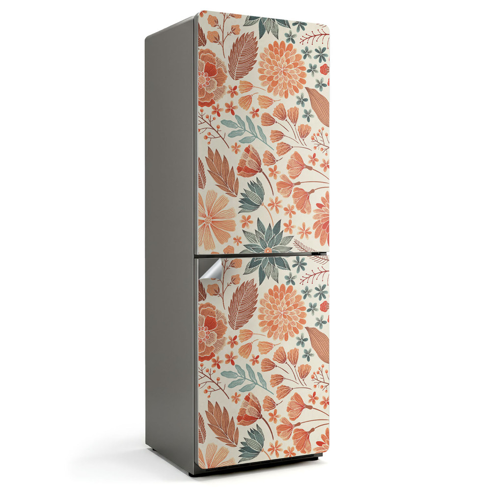 Tapeta na lednici Květinové aranžmá se zelenými listy