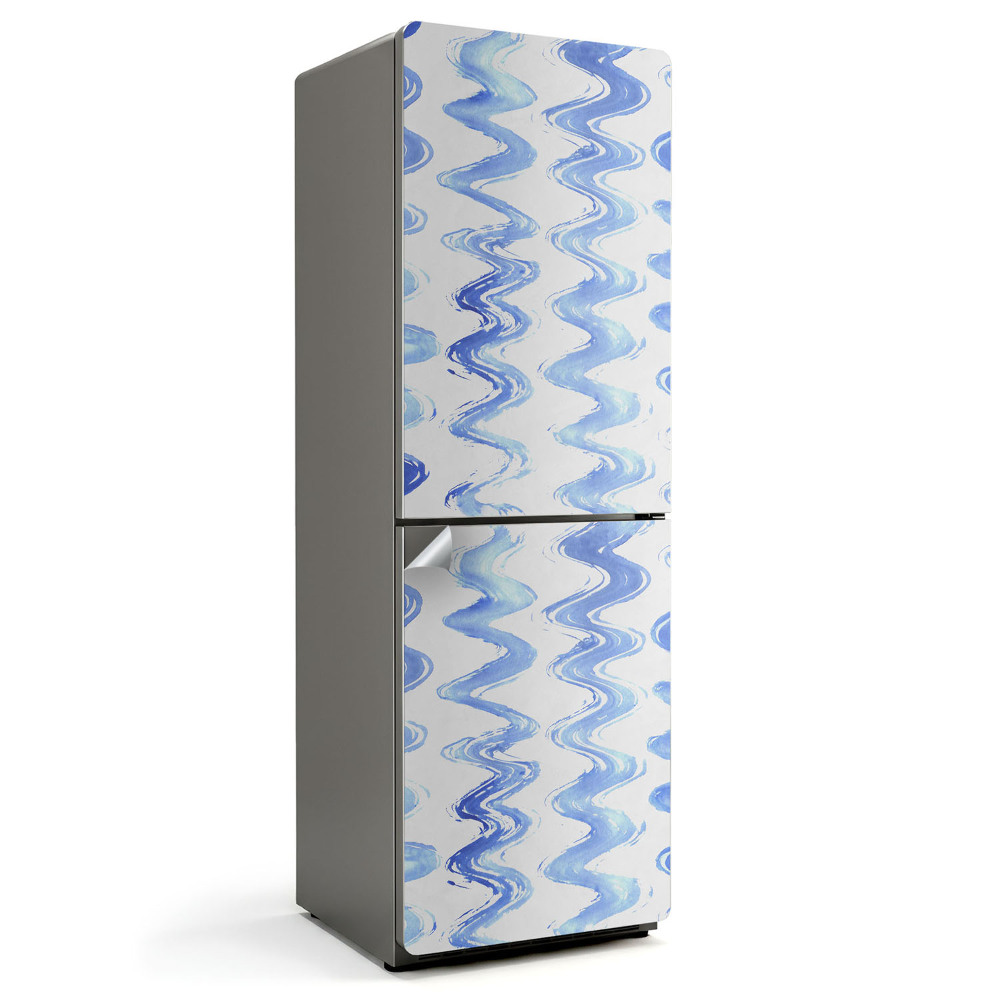 Tapeta na lednici Vlnité pruhy ve stylu akvarelu