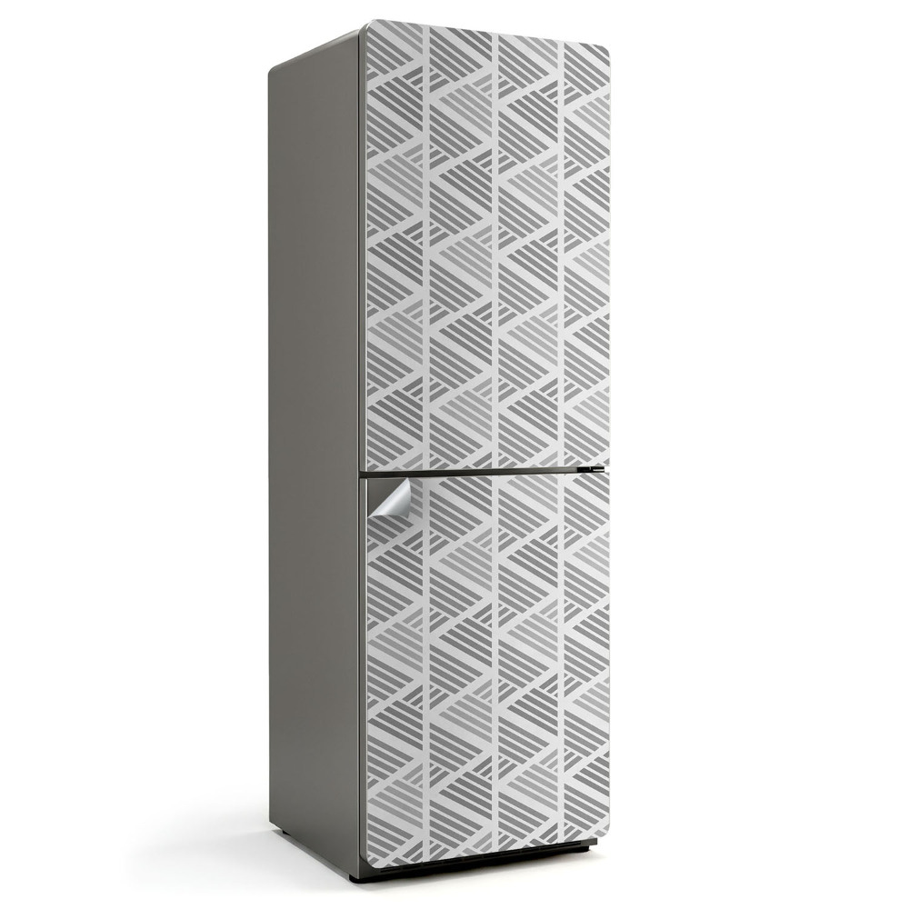 Fólie na lednici Čárový vzor v geometrii