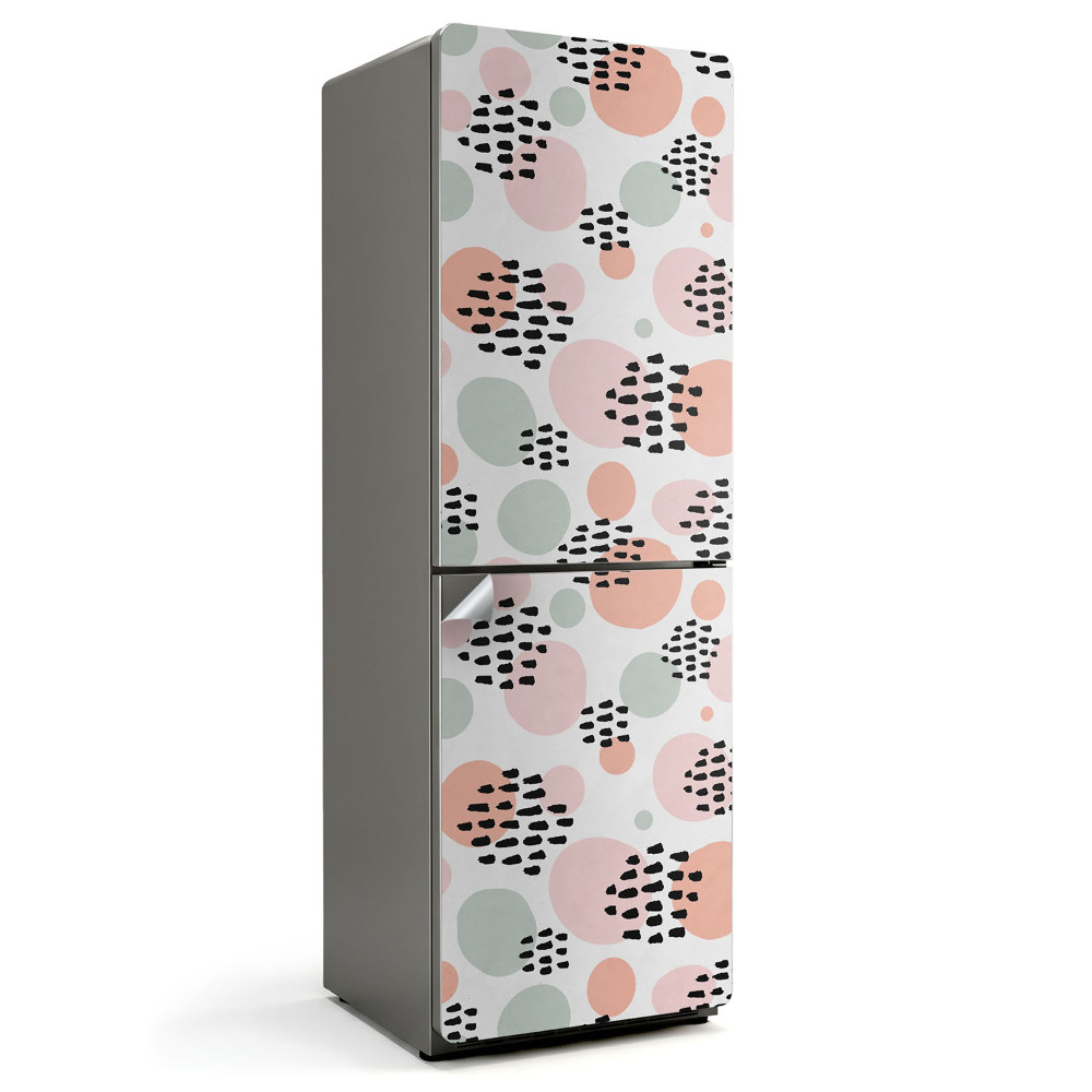 Samolepicí tapeta na lednici Abstraktní tvary a skvrny