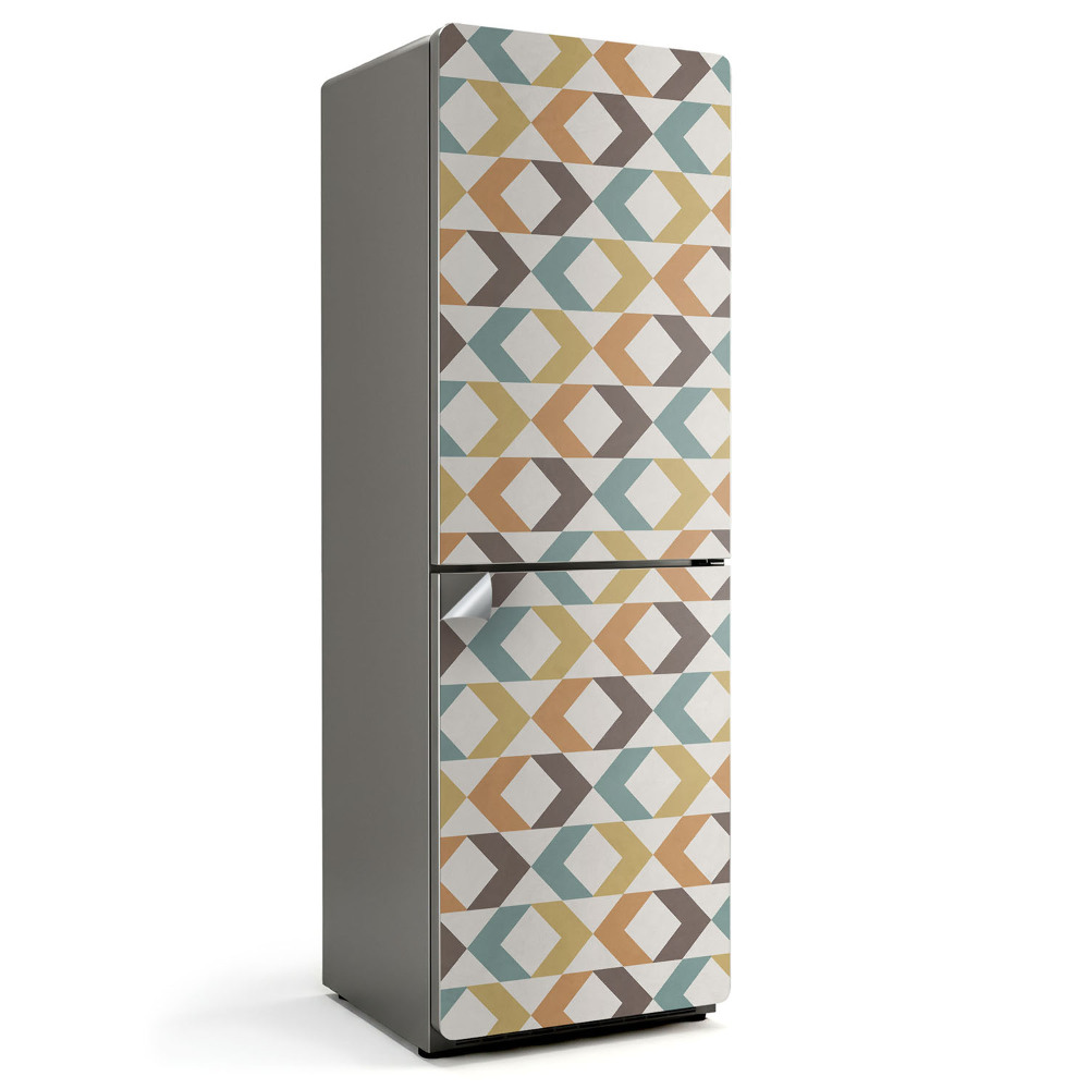 Samolepka na lednici Abstraktní motiv kosočtverce