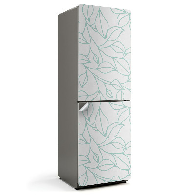 Fólie na lednici Jemný listový vzor