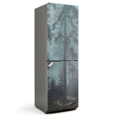 Samolepka na lednici Lesní mlha v tajemném prostředí