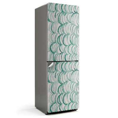 Samolepicí tapeta na lednici Harmonie vln v abstraktním stylu