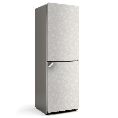 Fólie na lednici Květinová jemnost v delikátním stylu