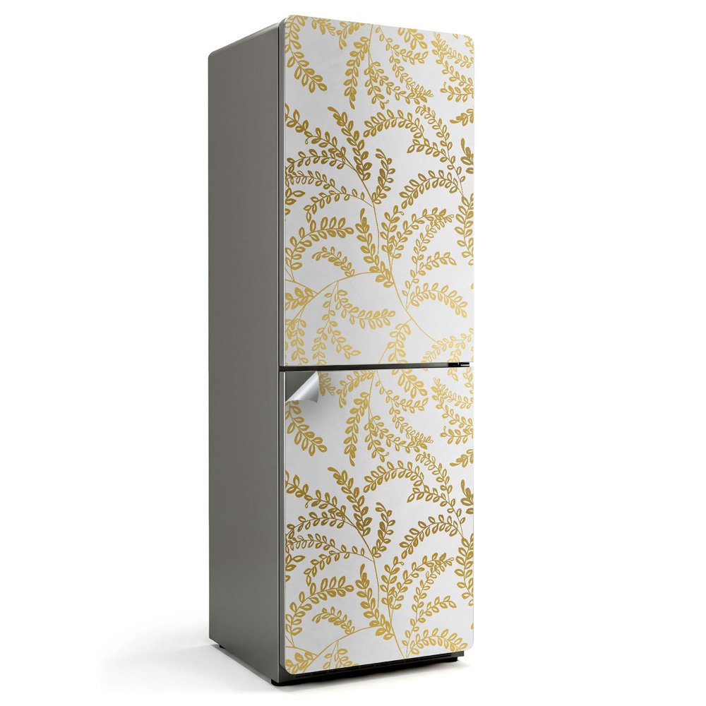 Fólie na lednici Jemný listový vzor