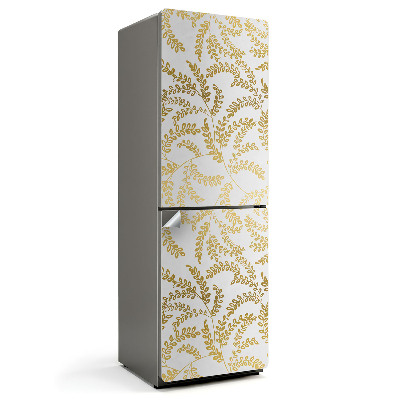 Fólie na lednici Jemný listový vzor