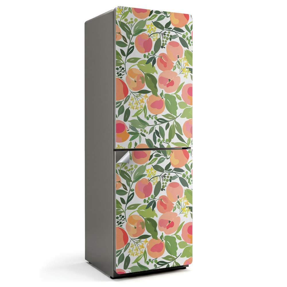 Samolepka na lednici Ovocný motiv se zelenými listy