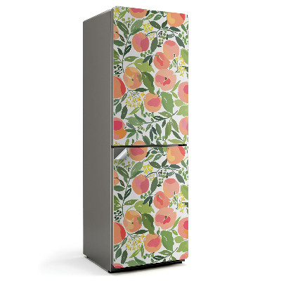 Samolepka na lednici Ovocný motiv se zelenými listy