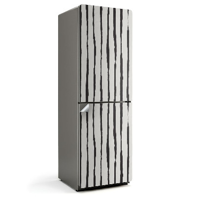 Fólie na lednici Svislé zkreslené pruhy