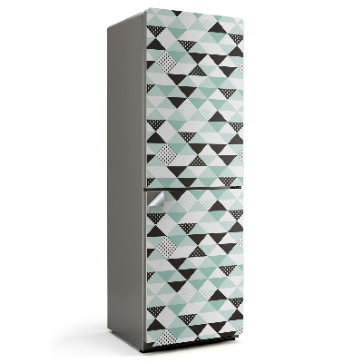 Samolepka na lednici Trojúhelníky a tečky v harmonickém uspořádání