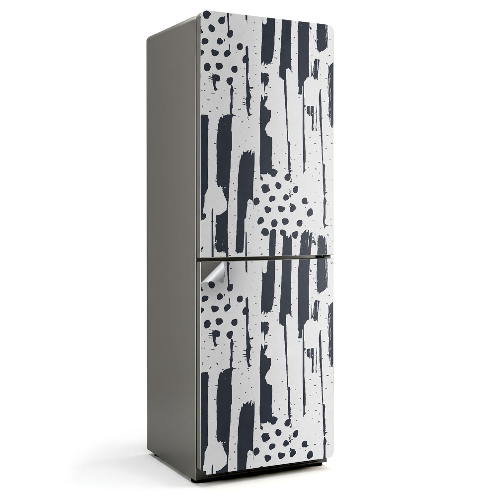 Fólie na lednici Abstraktní liniový motiv