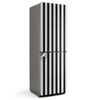 Tapeta na lednici Svislé pruhy v kontrastních odstínech