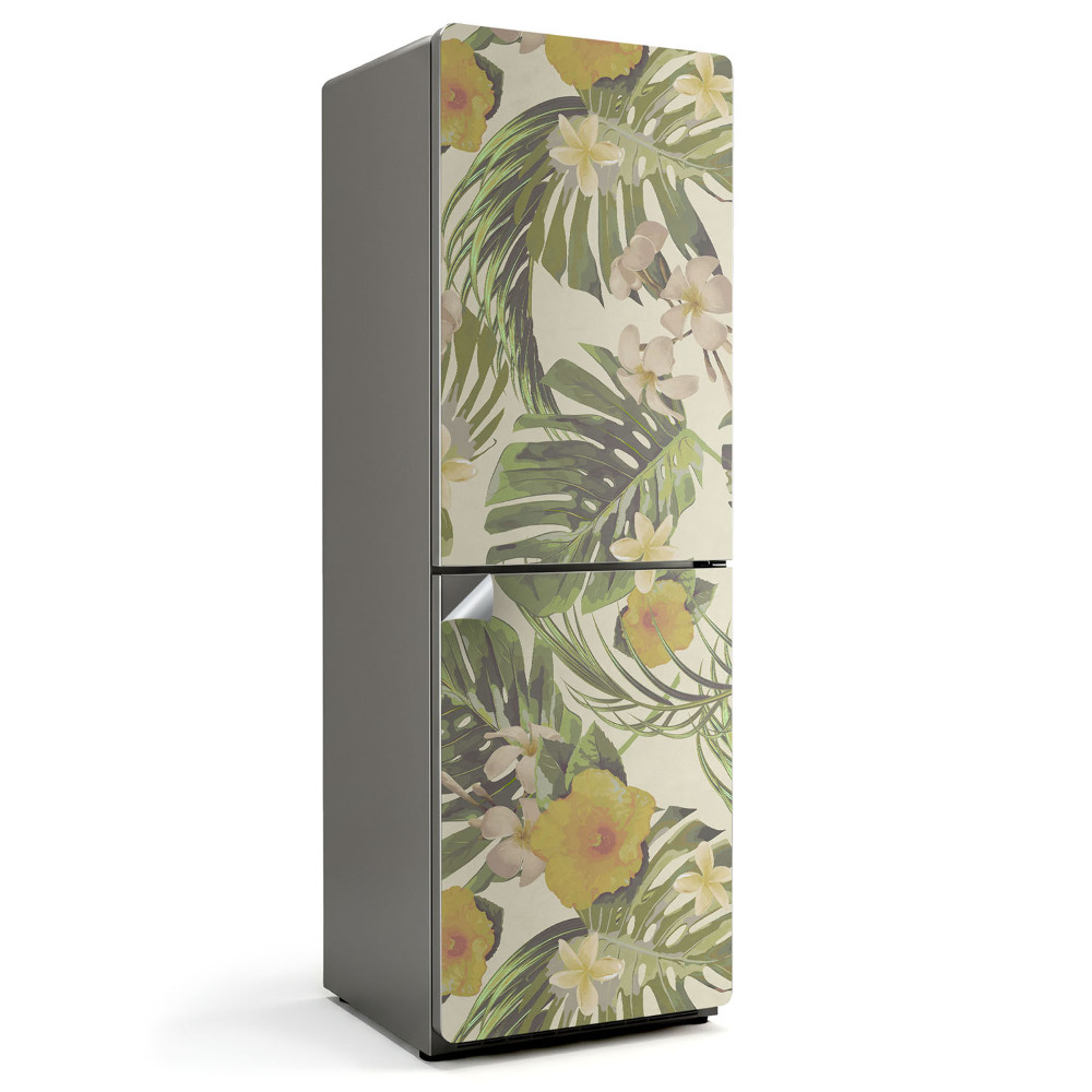 Tapeta na lednici Motiv tropických rostlin