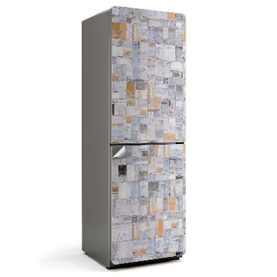 Samolepicí tapeta na lednici Mozaika obdélníků v barvách