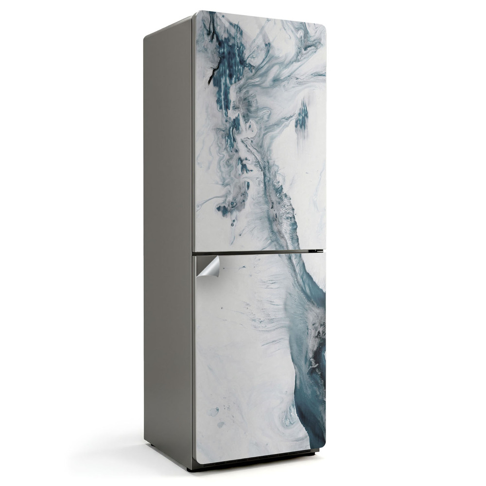 Fólie na lednici Abstraktní tekutý motiv