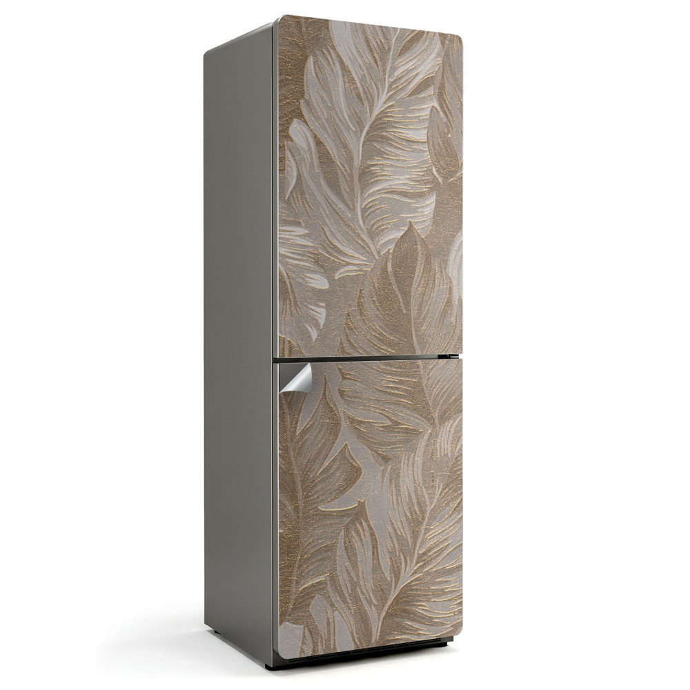 Samolepicí tapeta na lednici Jemný listový vzor