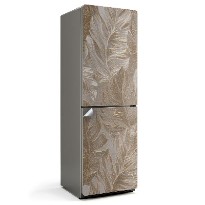 Samolepicí tapeta na lednici Jemný listový vzor