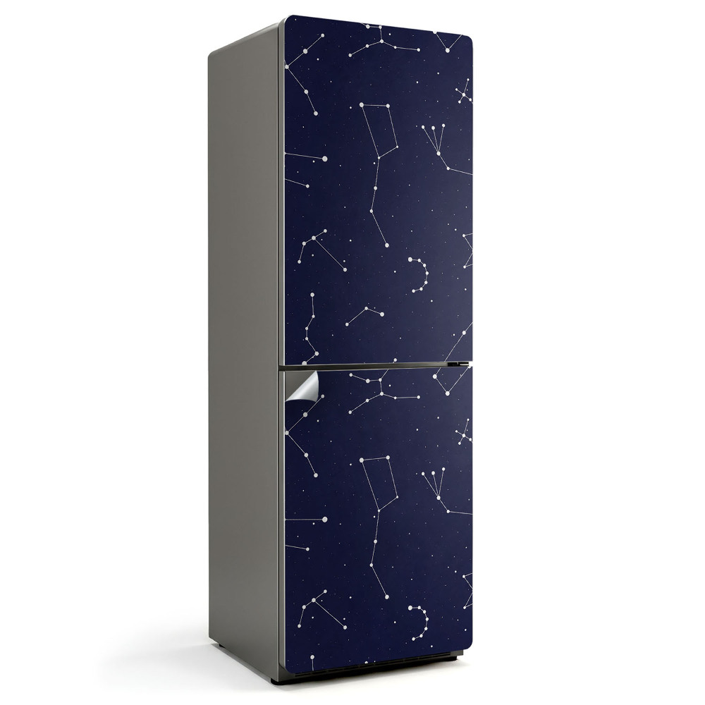 Samolepicí tapeta na lednici Kosmické vzorce hvězdných systémů