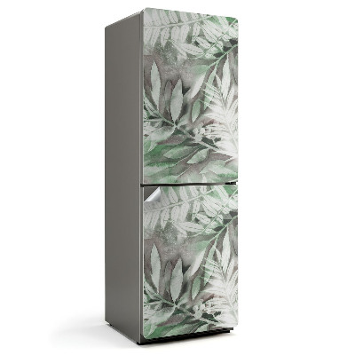 Tapeta na lednici Listový akvarelový motiv