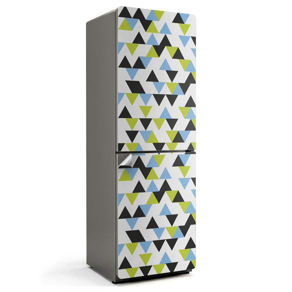 Samolepka na lednici Energický motiv trojúhelníkových tvarů