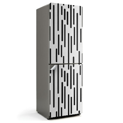 Fólie na lednici Dynamické svislé pruhy