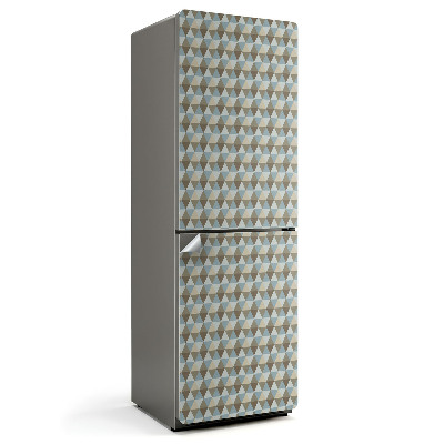 Samolepicí tapeta na lednici Grafická mřížka kosočtverců