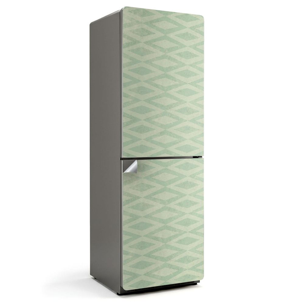 Samolepka na lednici Kosočtvercové pruhy v geometrickém stylu