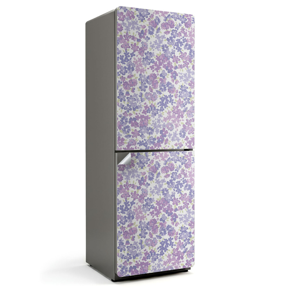 Fólie na lednici Květinová kompozice v jemných tónech