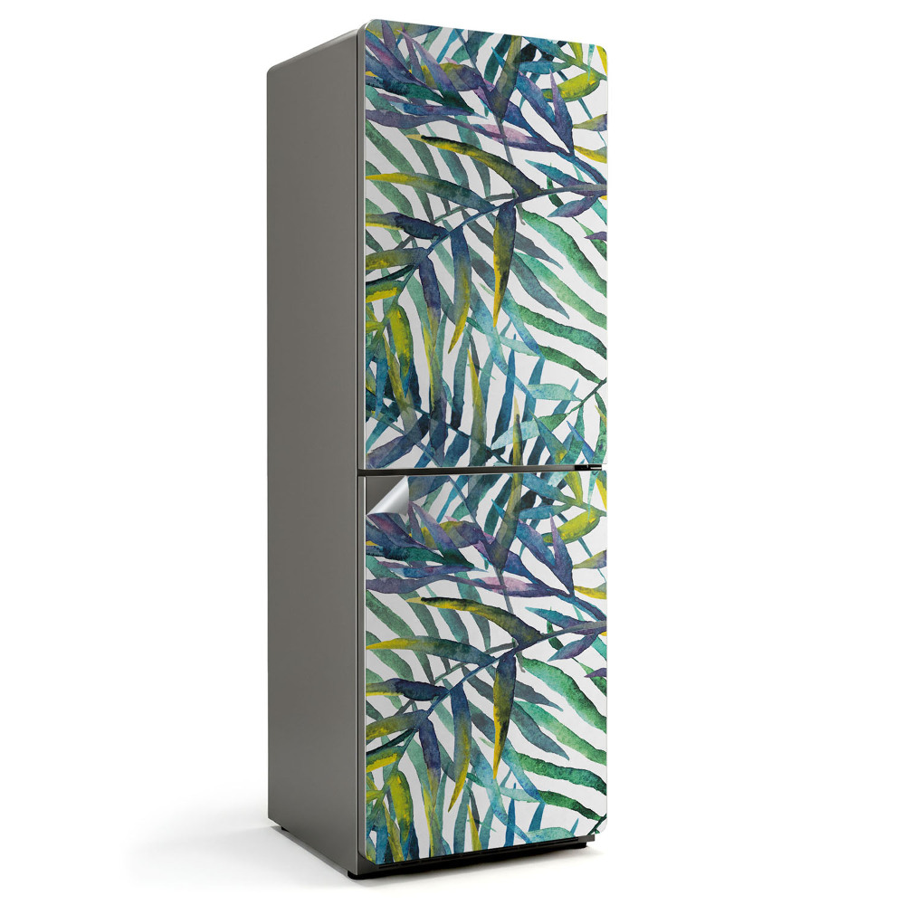 Fólie na lednici Intenzivní listové vzory