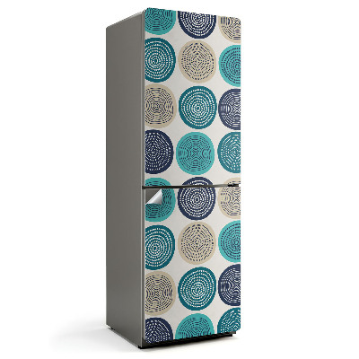 Samolepka na lednici Kruhové spirály v dynamickém tanci