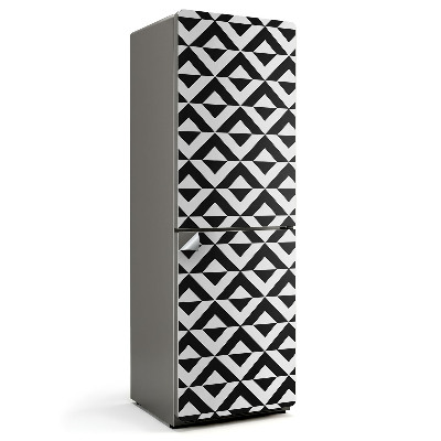 Samolepicí tapeta na lednici Kosočtverečné řady v grafice