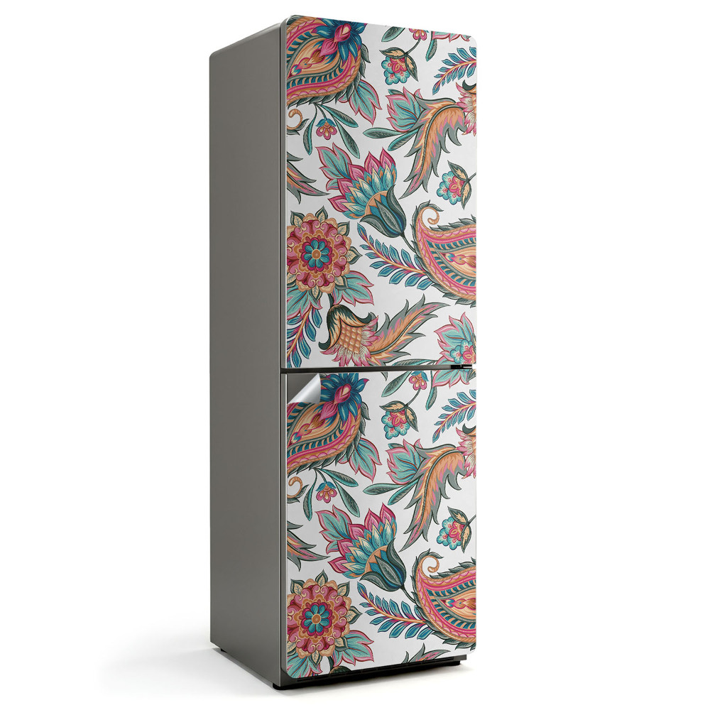 Tapeta na lednici Květinový paisley vzor