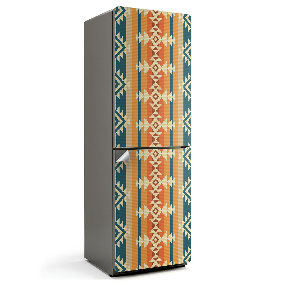 Fólie na lednici Etnické pásky v moderním stylu