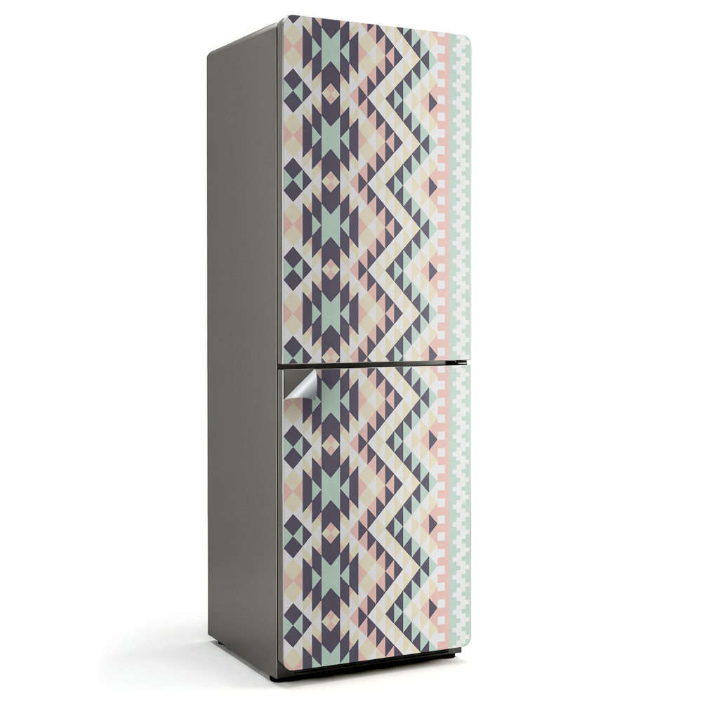 Samolepicí tapeta na lednici Motiv trojúhelníkových geometrických tvarů