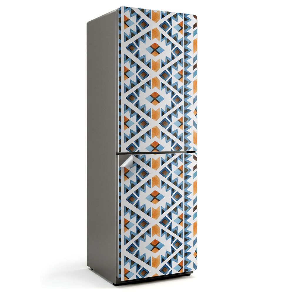 Samolepicí tapeta na lednici Geometrické kosočtverce v moderním stylu