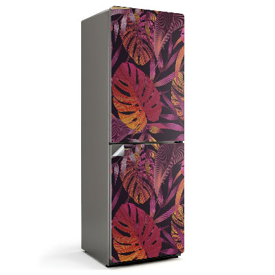 Fólie na lednici Motiv tropických zelených listů