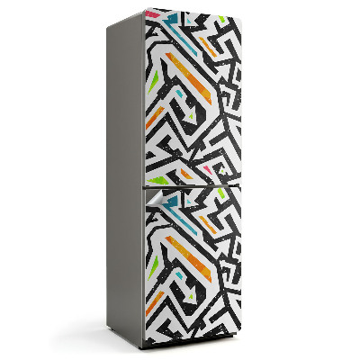 Tapeta na lednici Abstraktní liniový motiv