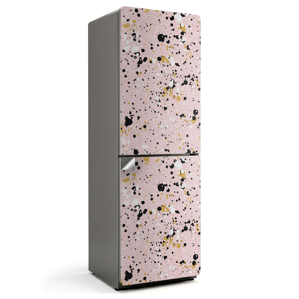 Fólie na lednici Abstraktní skvrny a tečky barev