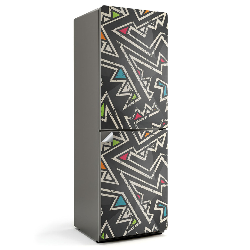 Samolepicí tapeta na lednici Geometrické vzory v pohybu