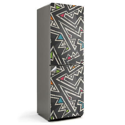 Samolepicí tapeta na lednici Geometrické vzory v pohybu