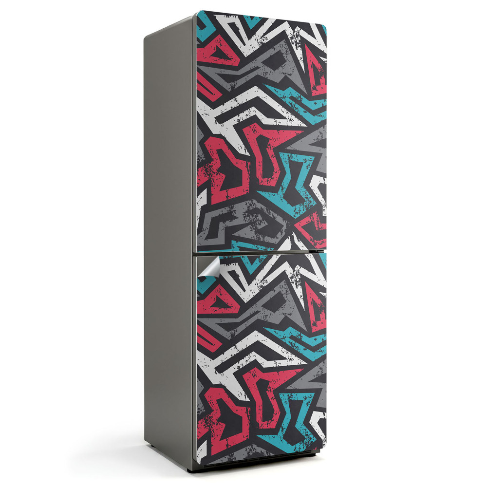 Samolepka na lednici Moderní geometrické tvary