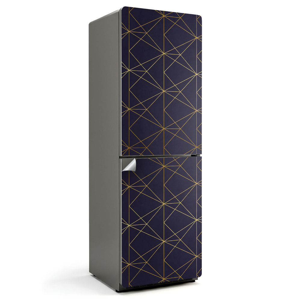 Fólie na lednici Čárový vzor v geometrii