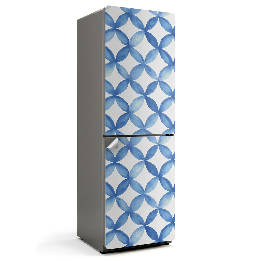 Samolepicí tapeta na lednici Květinový geometrický motiv