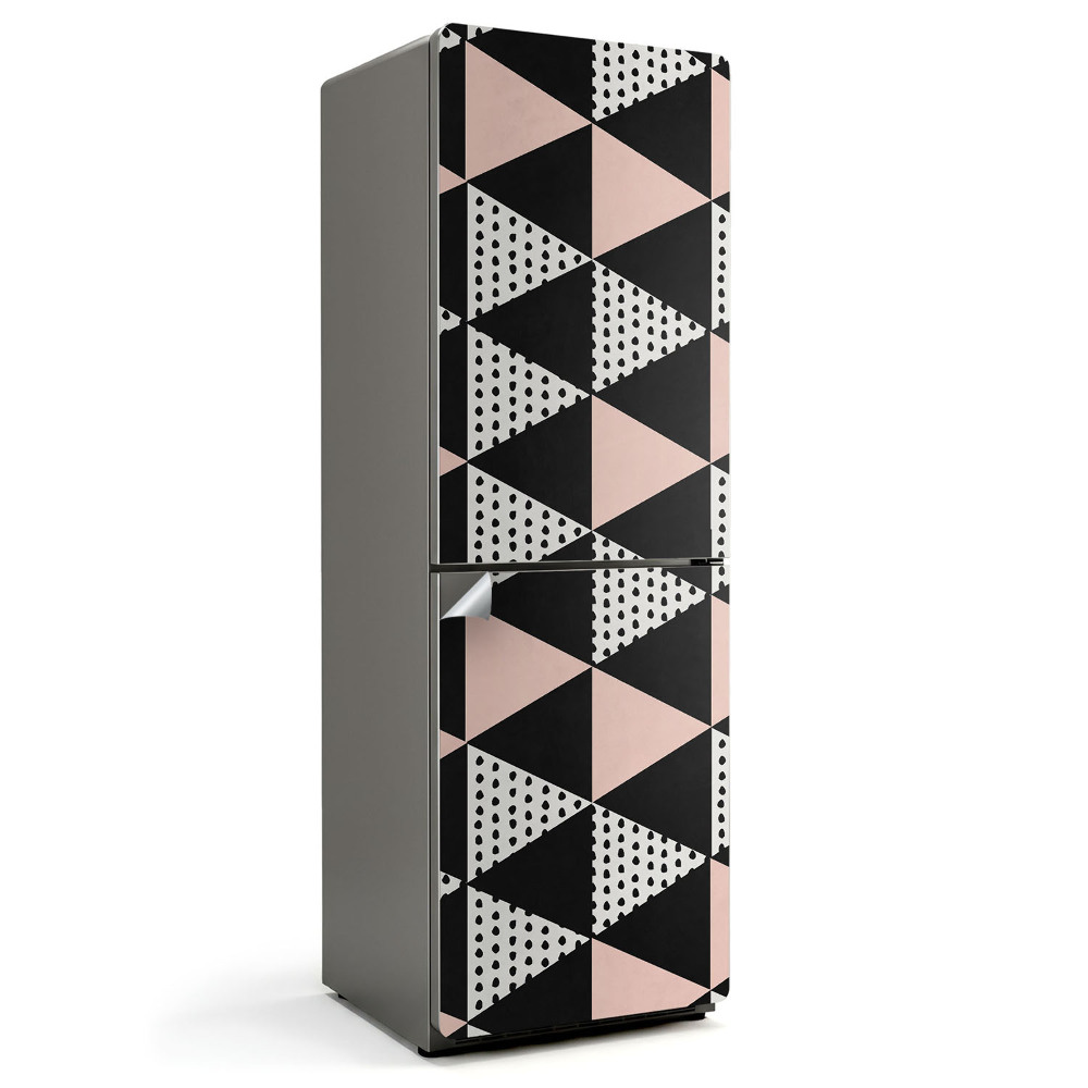 Samolepka na lednici Vzor trojúhelníkových tvarů