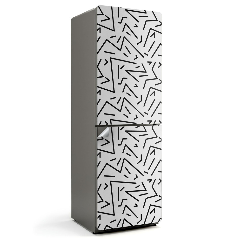 Samolepka na lednici Pohyblivé linie v dynamickém stylu