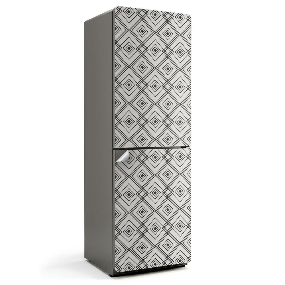 Samolepicí tapeta na lednici Kosočtverečný vzor v geometrickém tvaru